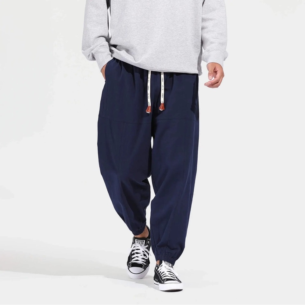 Kidoriman Men's Dark Blue Jogger Pants